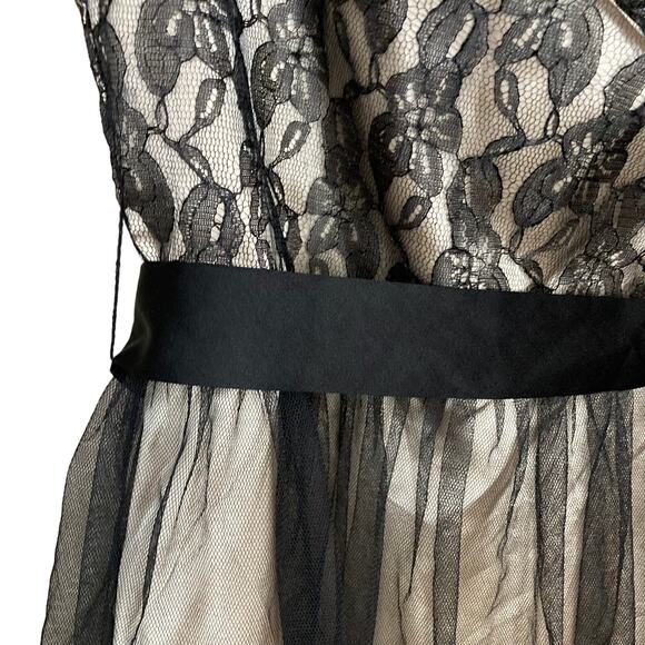 ABS Kids by Allen Schwartz Little Girls Black Tulle Formal Sequin Dress Size 14 - Picture 16 of 16